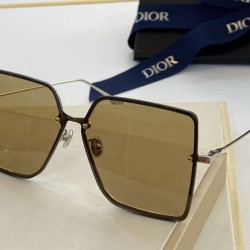 Occhiali da sole quadrati sfumati Dior Marroni
