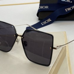Occhiali da sole quadrati sfumati Dior Nero