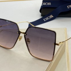 Occhiali da sole quadrati sfumati Dior marrone chiaro