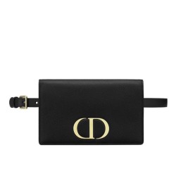 Pochette 2 in 1 di vitello Montaigne Christian Dior 30 nera