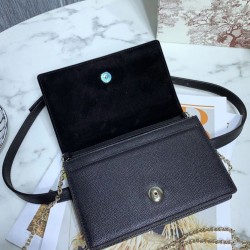 Pochette 2 in 1 di vitello Montaigne Christian Dior 30 nera