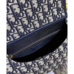 Borsa Christian Dior Medium Dior Bobby Blu scuro Borsa Christian Dior Medium Dior Bobby Blu scuro