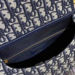 Borsa Christian Dior Medium Dior Bobby Blu scuro Borsa Christian Dior Medium Dior Bobby Blu scuro