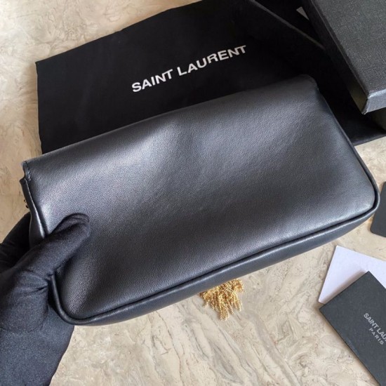 Replica YSL Saint Laurent Kate 99 con nappa di agnello nera