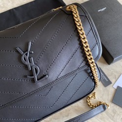 Borsa liscia media nera YSL Saint Laurent Niki Borsa liscia media nera YSL Saint Laurent Niki
