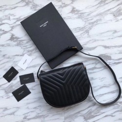 Borsa a tracolla YSL Saint Laurent Joan trapuntata Y nera