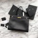 Replica Borsa a tracolla YSL Saint Laurent Medium Manhattan nera