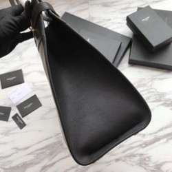 Borsa a tracolla YSL Saint Laurent Medium Manhattan nera