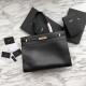 Replica Borsa a tracolla YSL Saint Laurent Medium Manhattan nera
