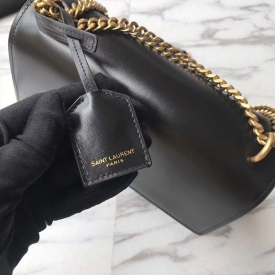 Replica Borsa YSL Saint Laurent Sunset Medium liscia oro nero Replica Borsa YSL Saint Laurent Sunset Medium liscia oro nero