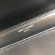 Replica Borsa YSL Saint Laurent Medium Sunset liscia nera argento Replica Borsa YSL Saint Laurent Medium Sunset liscia nera argento