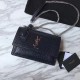 Replica Borsa YSL Saint Laurent Media da sole lucida blu coccodrillo a rilievo Replica Borsa YSL Saint Laurent Media da sole lucida blu coccodrillo a rilievo