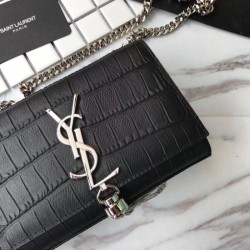 Borse YSLSaint Laurent Piccolo Kate Monogram Nappa in nappa nera