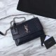 Replica Borsa YSL Saint Laurent Media da sole lucida blu coccodrillo a rilievo Replica Borsa YSL Saint Laurent Media da sole lucida blu coccodrillo a rilievo