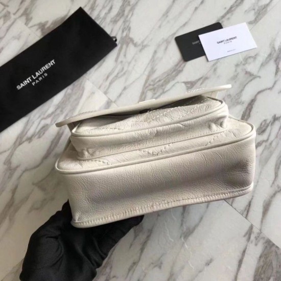 Replica Borsa YSL Saint Laurent Niki catena media bianca Replica Borsa YSL Saint Laurent Niki catena media bianca
