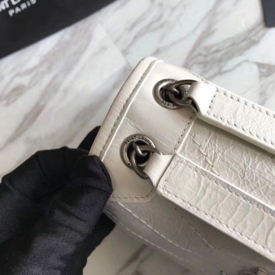 Replica Borsa YSL Saint Laurent Niki catena media bianca Replica Borsa YSL Saint Laurent Niki catena media bianca