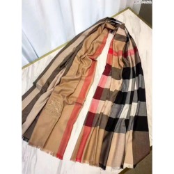 Cammello di sciarpa di Cashmere Grande Check Classic