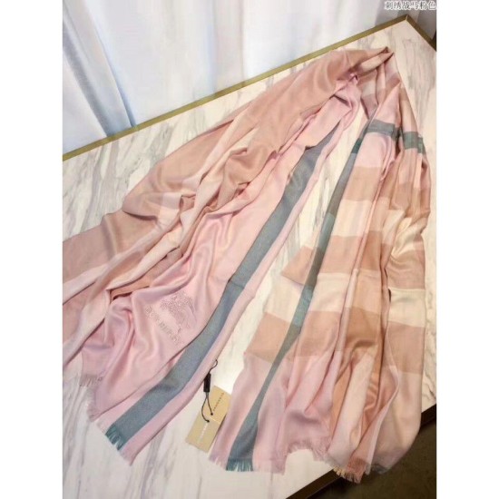 Replica Classic Grande Check Cashmere Sciarpa Rosa