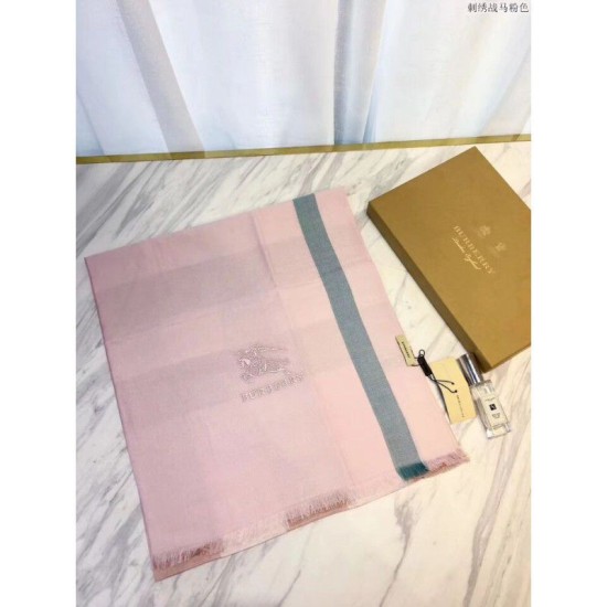 Replica Classic Grande Check Cashmere Sciarpa Rosa