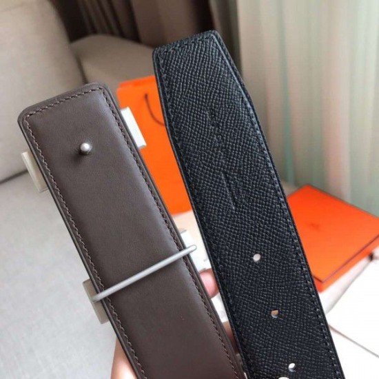 Replica Cinturino Hermes Constance 2 Fibbia cintura nera Epsom 42MM Replica Cinturino Hermes Constance 2 Fibbia cintura nera Epsom 42MM