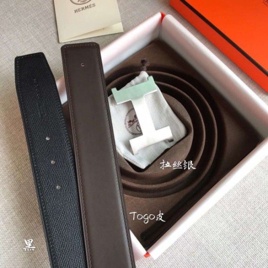 Replica Cinturino Hermes Constance 2 Fibbia cintura nera Epsom 42MM Replica Cinturino Hermes Constance 2 Fibbia cintura nera Epsom 42MM