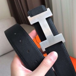 Cinturino Hermes Constance 2 Fibbia cintura nera Epsom 42MM