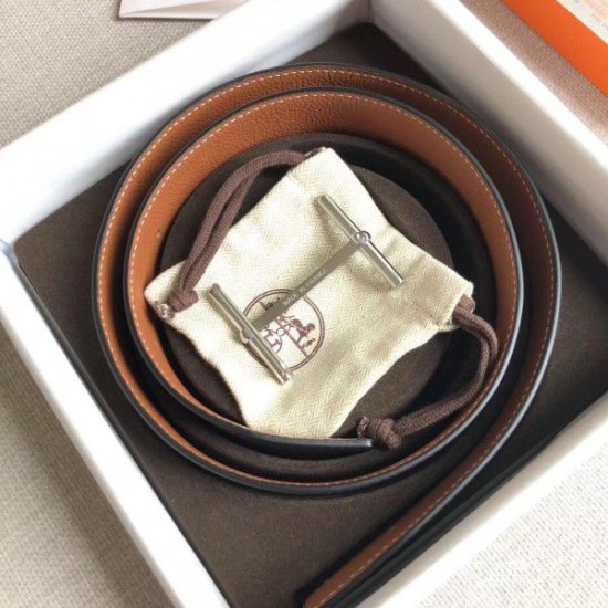 Replica Cintura reversibile Hermes H d'Ancre Marrone / Noir Replica Cintura reversibile Hermes H d'Ancre Marrone / Noir