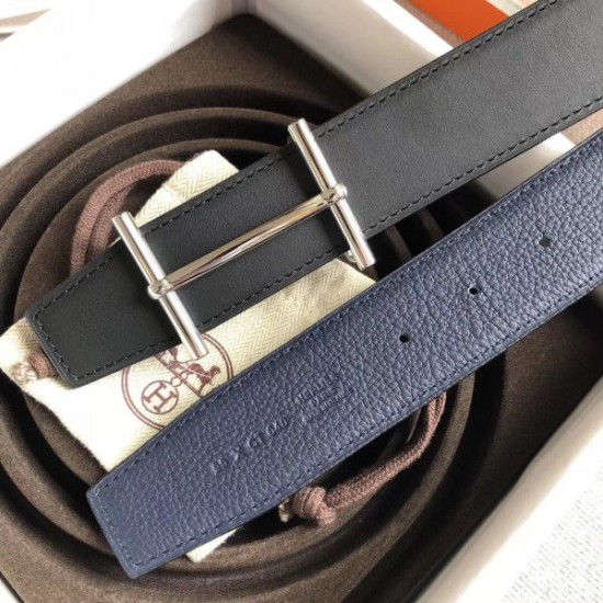 Replica Cintura reversibile Hermes H d'Ancre Zaffiro / Ardoise Replica Cintura reversibile Hermes H d'Ancre Zaffiro / Ardoise