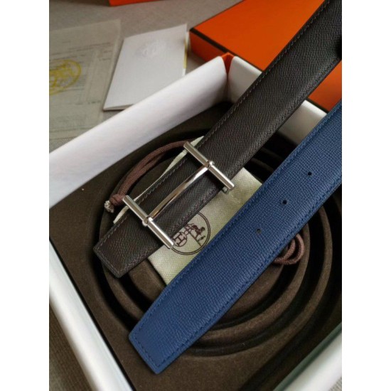 Replica Cintura reversibile Hermes H d'Ancre Indaco / Nero Epsom Replica Cintura reversibile Hermes H d'Ancre Indaco / Nero Epsom
