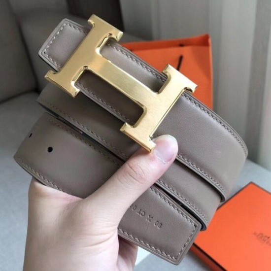 Replica Cintura reversibile Hermes H Grigio / Nero Swift Replica Cintura reversibile Hermes H Grigio / Nero Swift