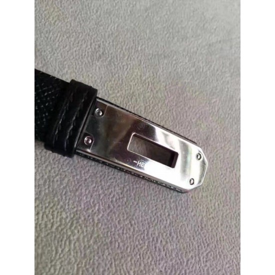 Replica Cintura Hermes Kelly nera Epsom Donna Replica Cintura Hermes Kelly nera Epsom Donna