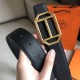 Replica Hermes Pad Cintura reversibile Clemence nera Replica Hermes Pad Cintura reversibile Clemence nera