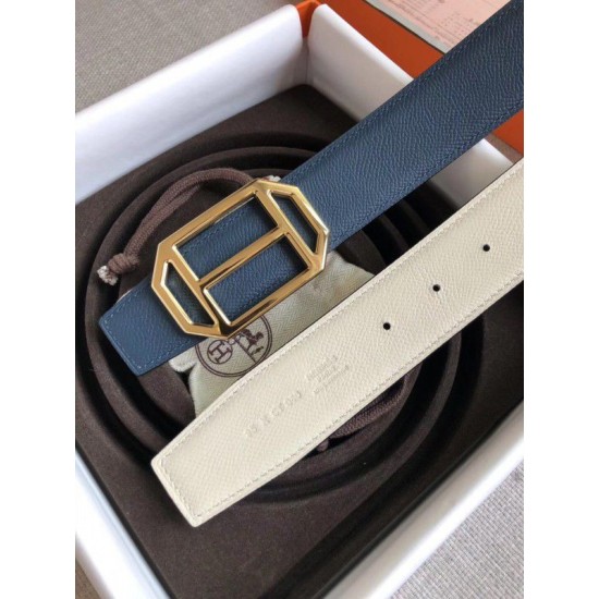 Replica Hermes Pad Cintura reversibile Blu / Bianco Epsom Replica Hermes Pad Cintura reversibile Blu / Bianco Epsom