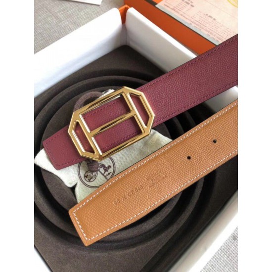 Replica Hermes Pad Cintura reversibile Rubino / Marrone Epsom Replica Hermes Pad Cintura reversibile Rubino / Marrone Epsom
