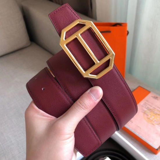 Replica Hermes Pad Cintura reversibile Rubino / Marrone Epsom Replica Hermes Pad Cintura reversibile Rubino / Marrone Epsom