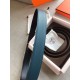 Replica Cintura reversibile Hermes Quizz 32mm Clemence blu Replica Cintura reversibile Hermes Quizz 32mm Clemence blu
