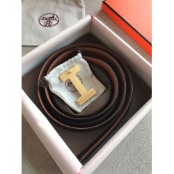 Cintura reversibile Hermes Quizz 32mm marrone Clemence