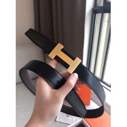 Cintura reversibile Hermes Quizz 32mm Cafe Clemence