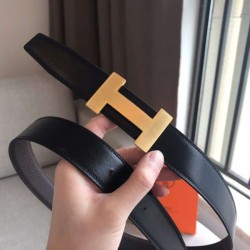 Cintura reversibile Hermes Quizz 32mm Cafe Clemence