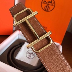 Cintura reversibile Hermes Royal 38MM marrone Clemence