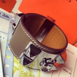 Bracciale Hermes Etoupe Epsom Collier de Chien Misura S