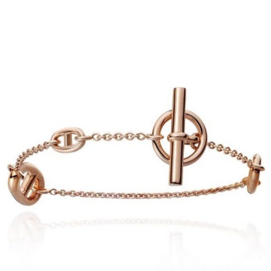 Replica Bracciale Hermes LG Farandole in oro rosa Replica Bracciale Hermes LG Farandole in oro rosa