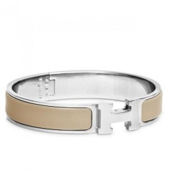 Bracciale Hermes Etoupe Enamelupe Clic H PM