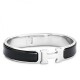 Replica Bracciale Hermes Clic H PM in smalto nero Replica Bracciale Hermes Clic H PM in smalto nero