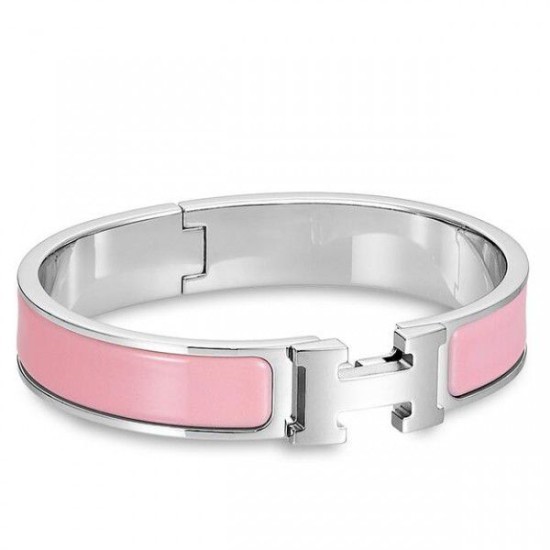 Replica Bracciale Hermes Clic H PM in smalto rosa Replica Bracciale Hermes Clic H PM in smalto rosa