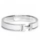 Replica Bracciale Hermes Clic H PM in smalto bianco Replica Bracciale Hermes Clic H PM in smalto bianco