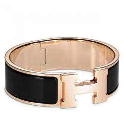 Bracciale Hermes Clic Clac H PM smaltato nero