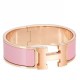 Replica Bracciale Hermes Clic Clac H PM in smalto rosa Replica Bracciale Hermes Clic Clac H PM in smalto rosa