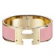 Replica Bracciale Hermes Clic Clac H PM in smalto rosa Replica Bracciale Hermes Clic Clac H PM in smalto rosa
