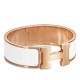 Replica Bracciale Hermes Clic Clac H PM smaltato bianco Replica Bracciale Hermes Clic Clac H PM smaltato bianco